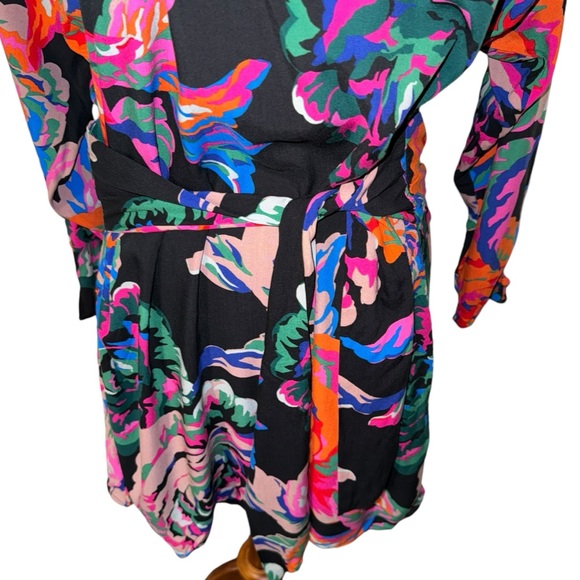 ZARA WOMAN'S FLORAL MULTICOLORED MINI PRINT DRESS - Picture 3 of 6